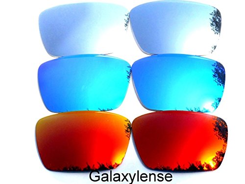 Galaxy Replacement Lenses for Oakley Fuel Cell Red&Blue Color Polarized 2 Pairs2