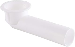 Eastman 35239 PVC Bath Tub Waste and Overflow Shoe for Drains, 1-1/2-inch Tubular Outlet, Resist Rust and Corrosion