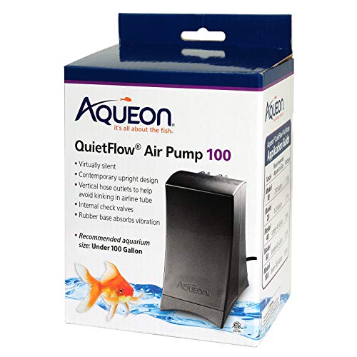 Aqueon QuietFlow 100 pompe à air noire silencieuse pour grand bassin