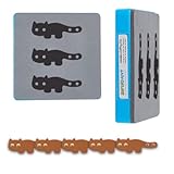 SUPERDANT Braccialetto Gattino Cuoio Dado Braccialetto Gatto Decorativo Taglierina Legno F...