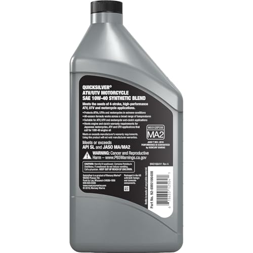 Quicksilver 10W-40 Synthetic Blend Oil