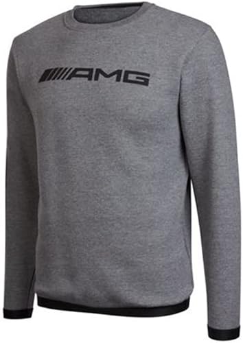 Mercedes Benz AMG Statement - Sudadera de vellón con cuello redondo y estilo vintage as1 alfa m regular L gris Gris