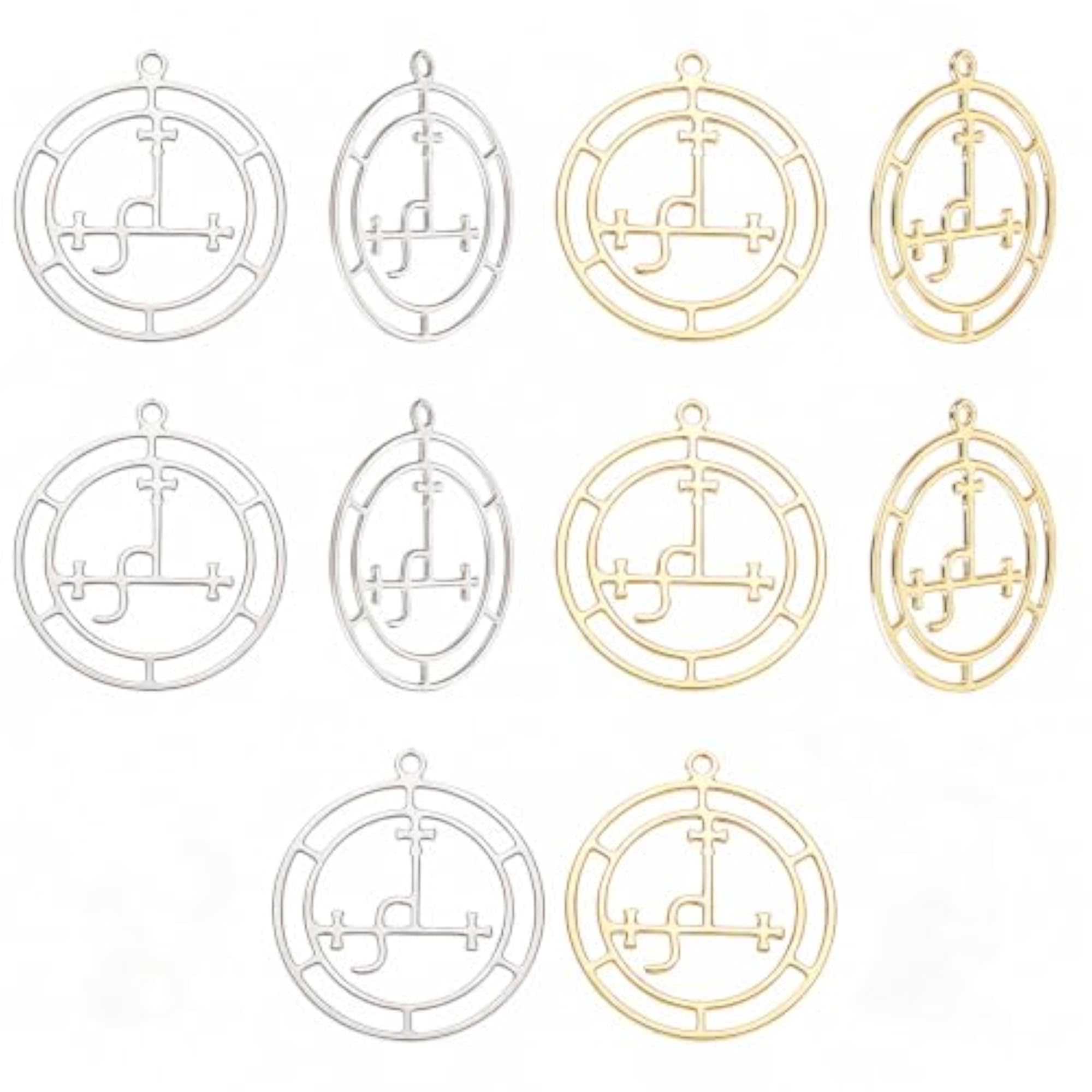 Stainless Steel Sigil of Lilith Pendants for DIY