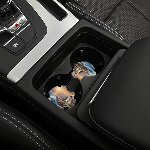 Portavasos para carro 2 unidades diseño faro negro miniatura 5