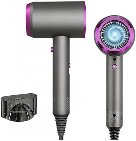 Secador de Pelo Profesional Iónico, Secado Rápido, 3 Niveles de T...
