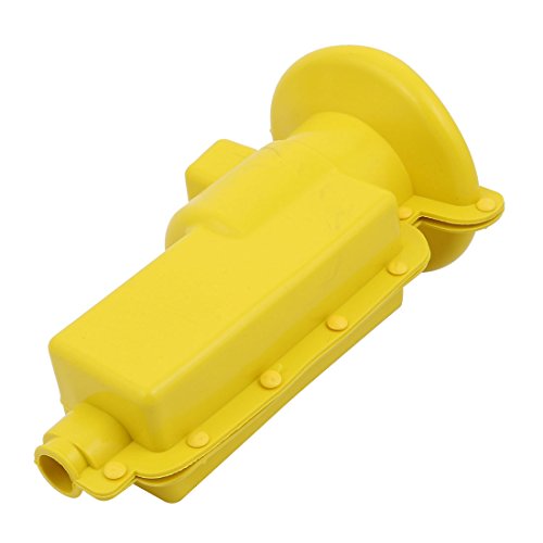 Aexit TY24 Electrical Transmission Insulated 90 Degrees Silicone Cover for Transformer Input Yellow