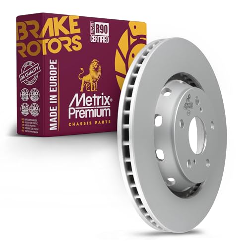 Metrix Premium Chassis Parts 324 mm Coated Brake Rotor Fits Toyota Venza