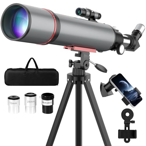 Opaita Telescope for Adults High Powered - Portable Astronomy Telescope for Kids & Beginners - 90mm Aperture 600mm Refractor Profesional Telescopes with Phone Adapter Tripod Carry Bag