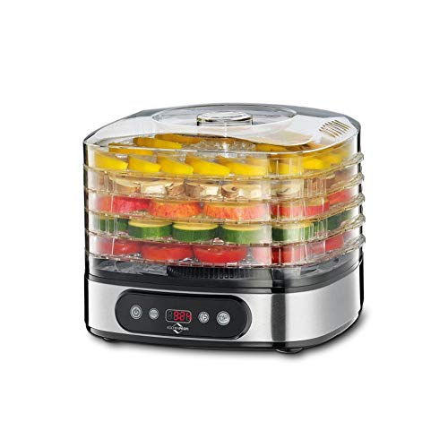 Küchenprofi Dörrautomat STYLE-KP1705502800/grau, Silber, 31 x 32 x 31, 5 cm