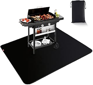 Fire Pit Mat for Decking, EC Technology 122*152 cm Grill Mat Outdoor BBQ Mat, Heat Resistant Mat Fireproof Mat for Decking Patios, Welding Blanket Heavy Duty
