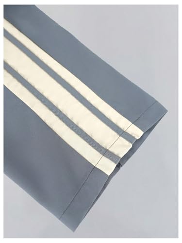 Floerns Men's Striped Side Drawstring Waist Straight Leg Outdoor Causal Pants with Pockets3