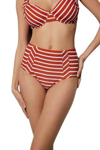 YSABEL MORA - Braga Bikini Alta Reductora diseño Marinero Naranja