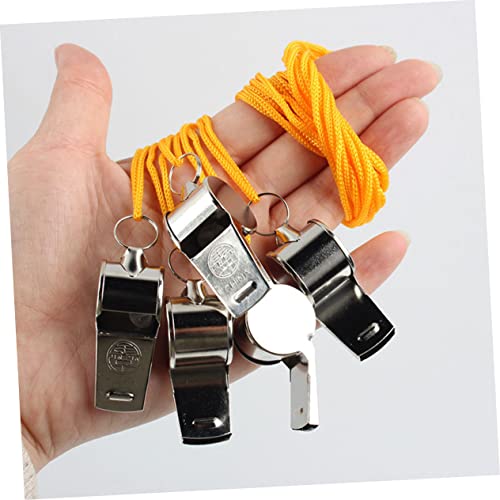 12 silbatos metálicos para emergencia y uso deportivo miniatura 5