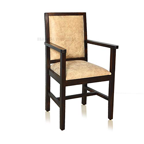Image of 1 Seater Sofa Arm Chair | One Seater Sofa, Solid Sheesham Wood, Dark Walnut Finish