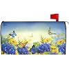 Butterflies & Hydrangeas Magnetic Mailbox Cover – Waterproof, Decorative Mailbox Wrap For Outdoor Décor (Fits Standard & Large Mailboxes) - View #4
