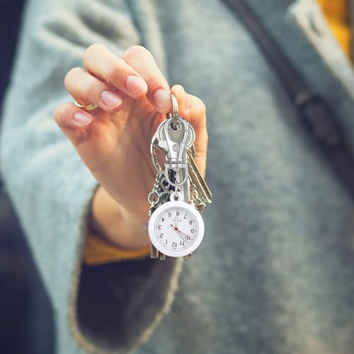 balacoo Clip On Pocket Watch - Nurses Watches for Women, Portable Badge Watch, Unisex Hanging Digital Clip Fob for Nurses Doctors(White) by balacoo - Image 8