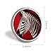 Zebra Red Round Lapel Pins for Men Women Metal Button Pin Fashion Personalized Brooch Pins for Men Suits Cute Brooch Badge for Backpack Clothing Hat Bag Decoration
