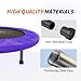 ATIVAFIT 102cm Faltbarer Trampolin mit verstellbarem Schaumstoffgriff Indoor für Erwachsene Ideal für Körperfitness-Training in Innenräumen Training Sport zuhause