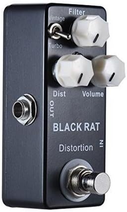 Mosky Black RAT Distortion Mini Guitar Effect Pedal