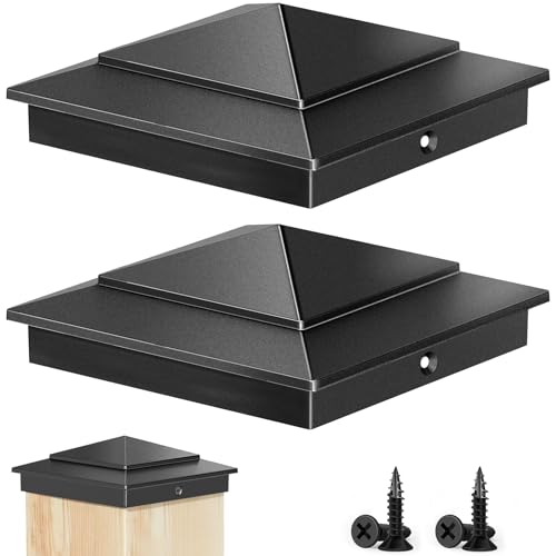 Toscoco 6x6 Aluminum Pyramid Post Cap Only Fits True 5.5" x 5.5" Wood Post
