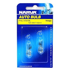 Narva 12V 5W Wedge Globes Bulb
