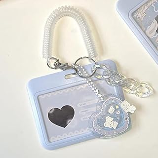 Photocard Holder Idol Card Holder Transparent Photo Sleeves Portable ID Bus Card Protector Pendant Keychain,S6 photocard Holder