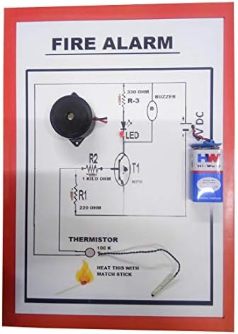 MELODY''S HOBBY CENTRE FIRE Alarm Physics Science Working Project with LED Running Light.