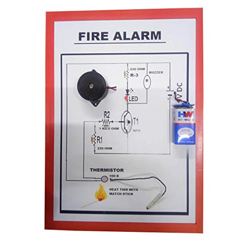 MELODY''S HOBBY CENTRE FIRE Alarm Physics Science Working Project with LED Running Light.