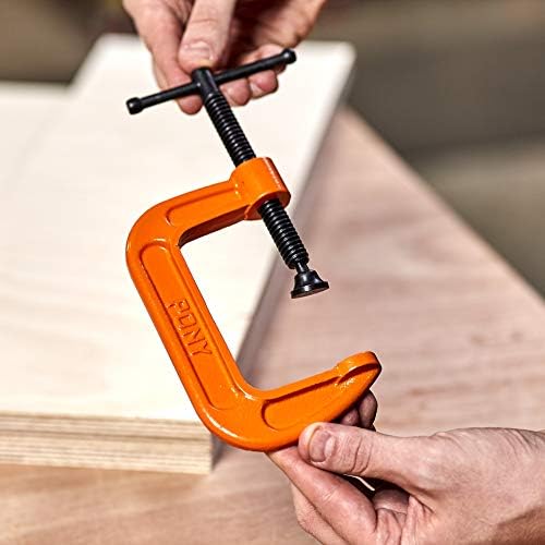 Image of Pony Jorgensen 2630 3-Inch C-Clamp, Orange