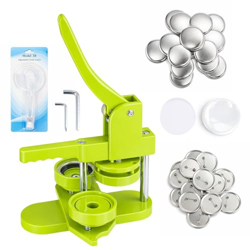 SUNNYNEST 100 Sets Button Maker Machine DIY Installation-Free