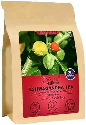 FullChea Ashwagandha Tea, 2.5g X 30 Count, Sourced from India