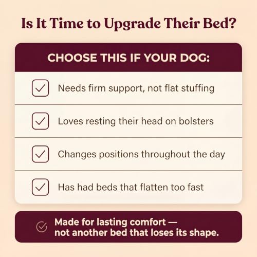 Cooling Orthopedic Dog Bed Medium Size Dogs - Memory Foam for Joint Pain & Arthritis, Comfort Pet Bed w/Washable Removable Cover & Waterproof Liner, Dog Couch w/Raised Bolster & Non-Slip Base - Image 4