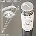 Ink Permanent Brow Mapping String [100 Ft Bottles - 30 m] Pre-Inked String for Permanent Makeup and Microblading Supplies, Brow Mapping Kit, Pre-Inked Thread for Eyebrow Shaping (Black)