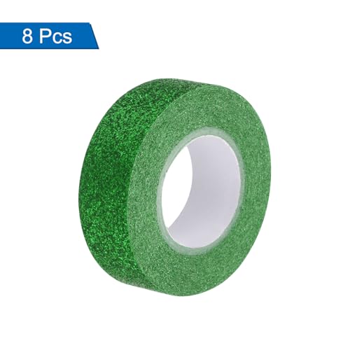Ruban Washi pailleté vert : l'adhésif décoratif repositionnable sans abîmer le papier - 3