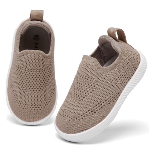 MORENDL Toddler Boy Girl Sneakers Slip On Shoes Baby Non-Slip Lightweight Walking Shoes4