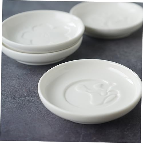 Ciieeo 9 Peças pequenos pratos de tempero para casa prato de tempero de cerâmica doméstico redondo d