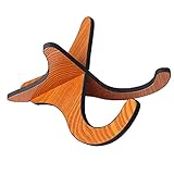 soporte suelo guitarra PROTECCIÓN DE GOMA PAD: Todos los bordes donde la guitarra soporte puede satisfacer el instrumento se rellenan con cubierta de goma suave como para proteger su guitarra desde cero.