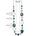 PEARL&CLUB Long Beaded Necklaces For Women - Sweater Chain Fashion Jewelry Necklace Gifts For Women (Sea green)