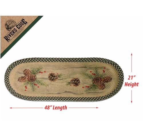 Tapete Oval Trenzado 48 pulgadas Rivers Edge Products miniatura 3