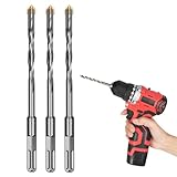 Katyjun 3PCS 6 * 150mm*9.5mm Steinbohrer Set, Betonbohrer Set, Bohrer Set