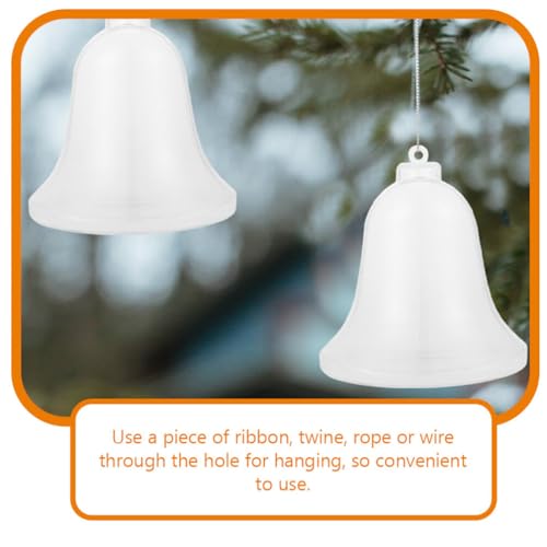 Villcase TB1Q7T6DVO5O80371L6U8M14J 12Pcs Clear Plastic Bell Ornaments Diy Transparent Fillable Ball Ornaments Decorative Balls Candy Boxes Baubles Ball thumb #4