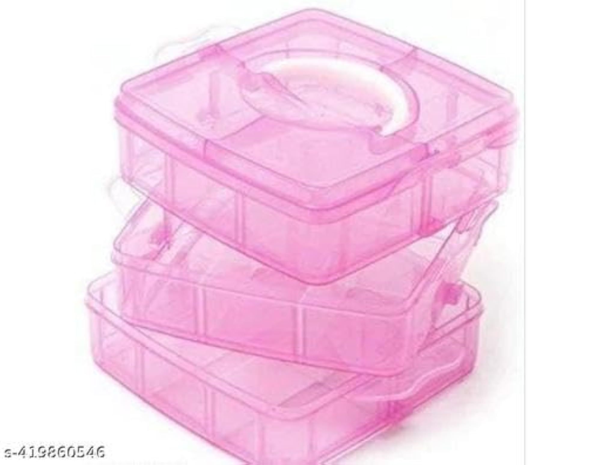 Mahakal Enterprise Multicolour Jewellery Box, 18 Grid Cells