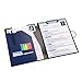 Clipboard Folder File Padfolio Clipboard Storage, Kakbpe Bussiness Letter Size Padfolio with Refillable Notepads, Give a Total of 100 Note Page Markers in Five Colors