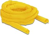  20875 Tuyau en tissu à fermeture automatique résistant à la chaleur Jaune 5 m x 25 mm