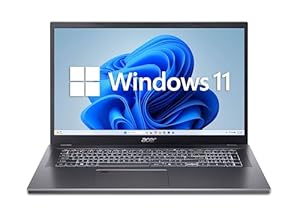 Acer Aspire 17 (A17-51M-51UJ) Laptop, 17" FHD IPS Display, Intel Core 5 120U, 16 GB RAM, 512 GB SSD, Intel Grafik, Windows 11, QWERTZ Tastatur, grau