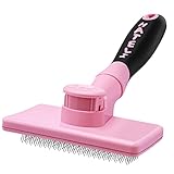 Makerifre Spazzola per Cani Gatti,Cardatore per Cane Gatto Rastrello Toelettatura Pettine Professionale Auto-Pulizia Pelo