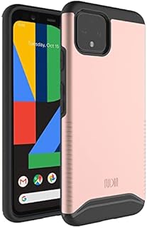 TUDIA DualShield Designed for Google Pixel 4 Case, [Merge] Heavy Duty Anti Scratch Dual Layer Slim Hard Case for Google Pixel 4 (Rose Gold)