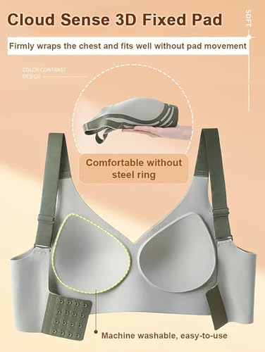 Submarine Bra, Submarinen Bra,Super Gather Bra Wireless Push-Up Bra | No More Sagging Breasts Support Bra for Old4