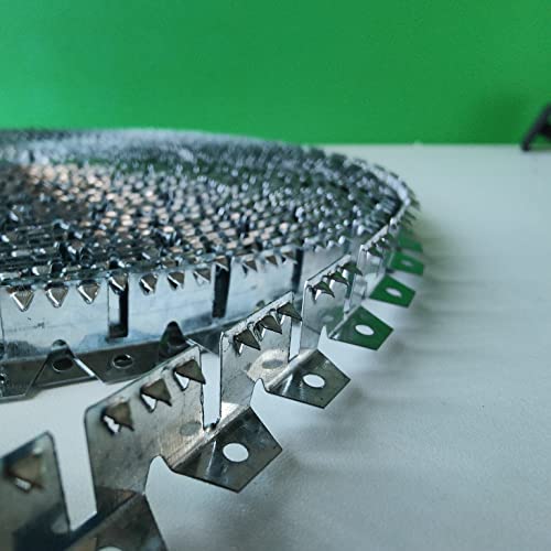 Jinruisi Professional Upholstery 65Ft Flexible Metal Tack Strip Three-Tooth Curve Ease Grip For Furniture, Chairs, Sofa, Bed Repair #TOP1
