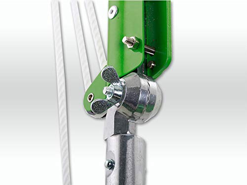 Raupenschere & Astsäge Set mit 180-Grad-Gelenk und 33 cm Blatt | Effizienter Baumschnitt vom Boden durch Flaschenzug-Prinzip, 2,2 m Zugseil mit Holzgriff und robuster Metallkonstruktion.